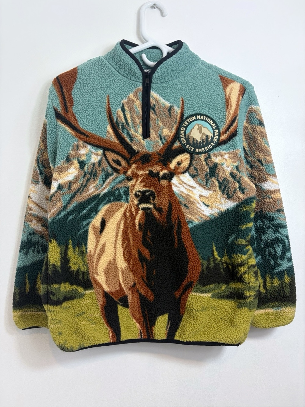 Creative Action Network National Park Deer Buck Pullover Fleece